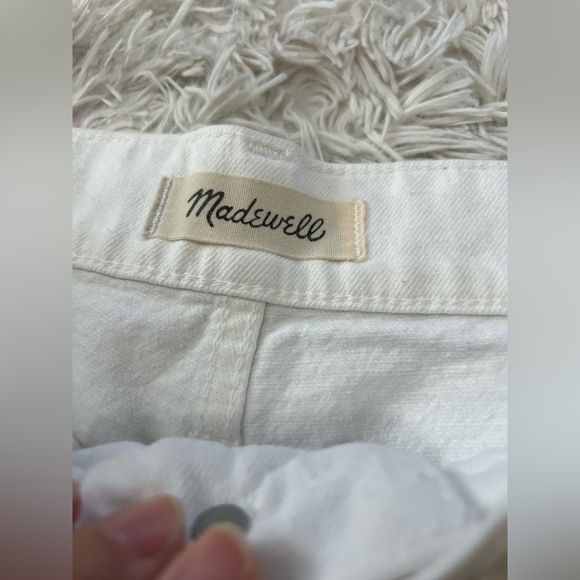 Madewell High-Rise Denim Shorts in Tile White - Size 30/ 12 - Picture 4 of 6